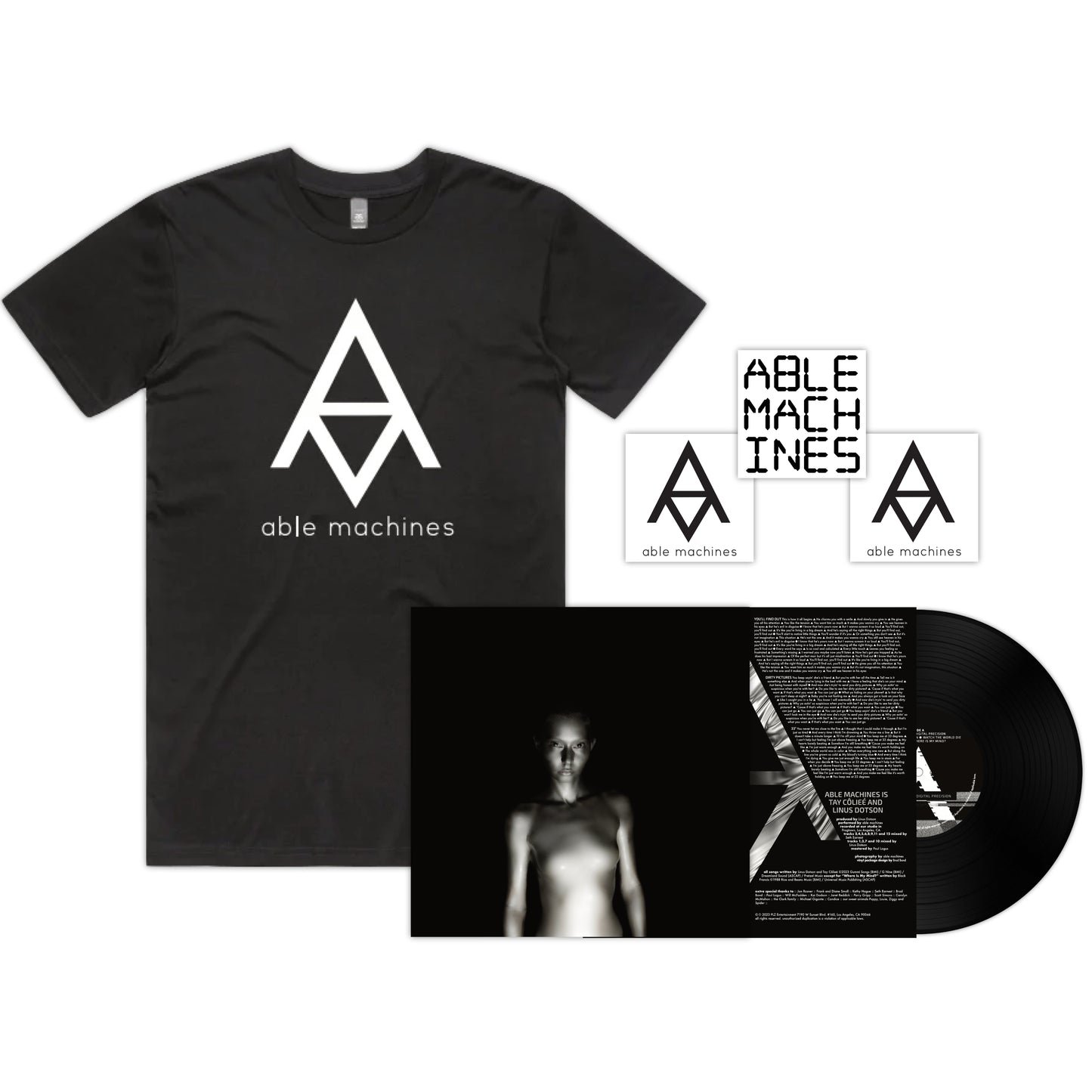 dp LP + tee + stickers :: BUNDLE
